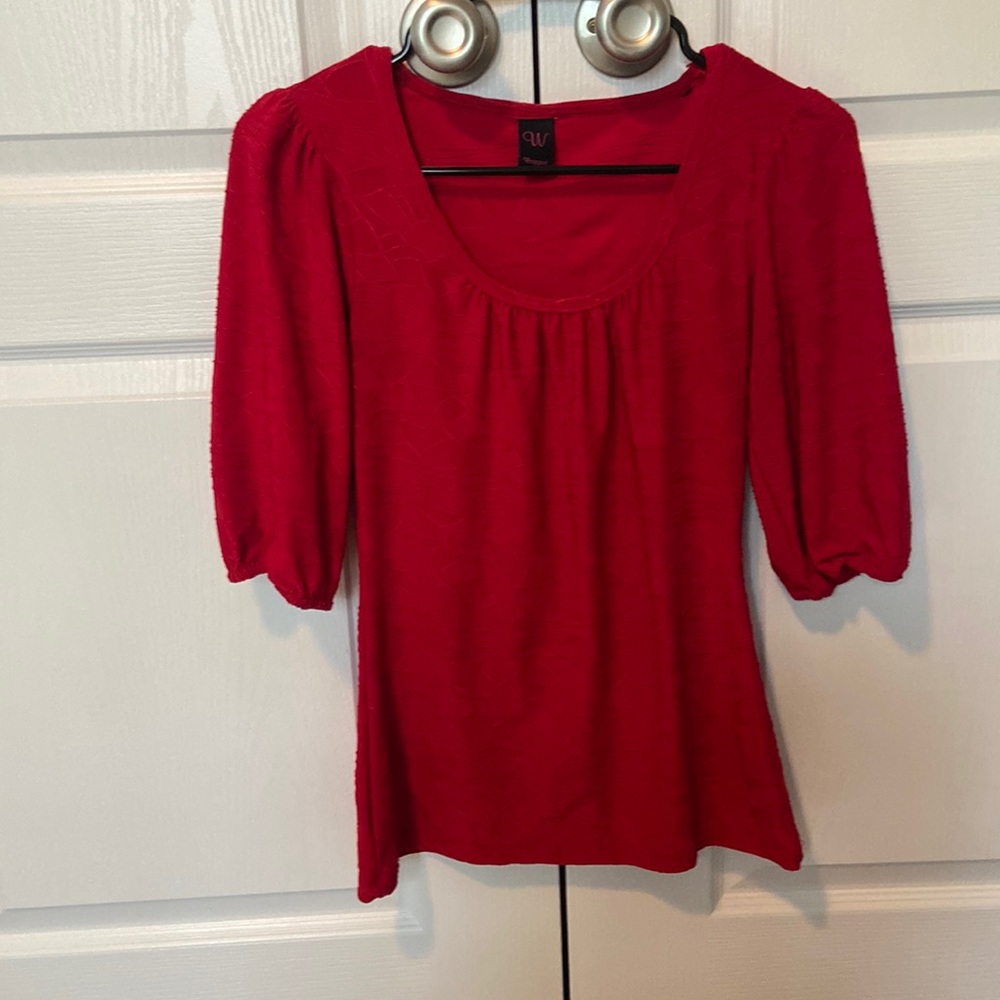 Red blouse